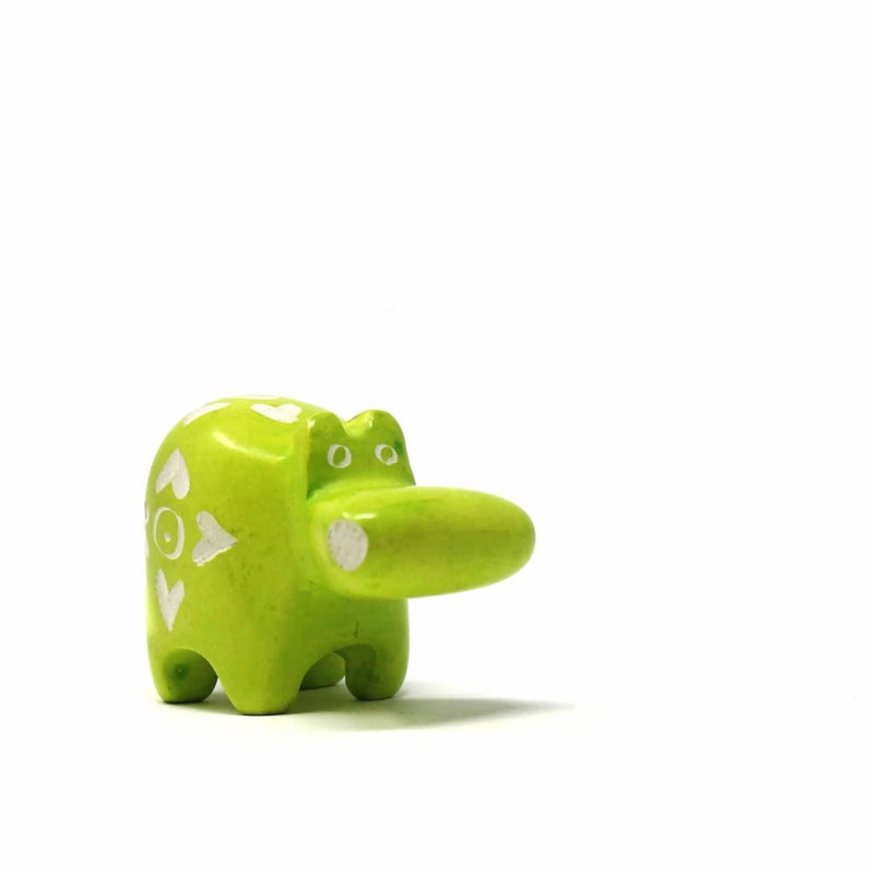 Global Crafts Soapstone Tiny Hippo Figurines  Handmade in Kenya  Assorted Pack of 5 Colors (KSASMHIPPO-5PK) - Image 5