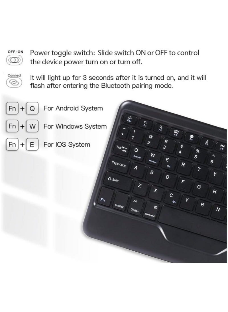 Generic - Arabic and English Keyboard Case Compatible with Lenovo P11 pro 2nd Generation 11.2 inch/ Lenovo XiaoXin Pad Pro 11.2 inch 2022  Wireless Bluetooth Backlit Keyboard Case - Image 1
