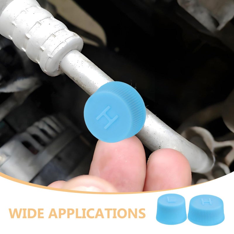 Car Air Conditioner Valve Core Dust Caps 40pcs High Low Pressure Protective Covers For Automotive R134a Systems - Image 4