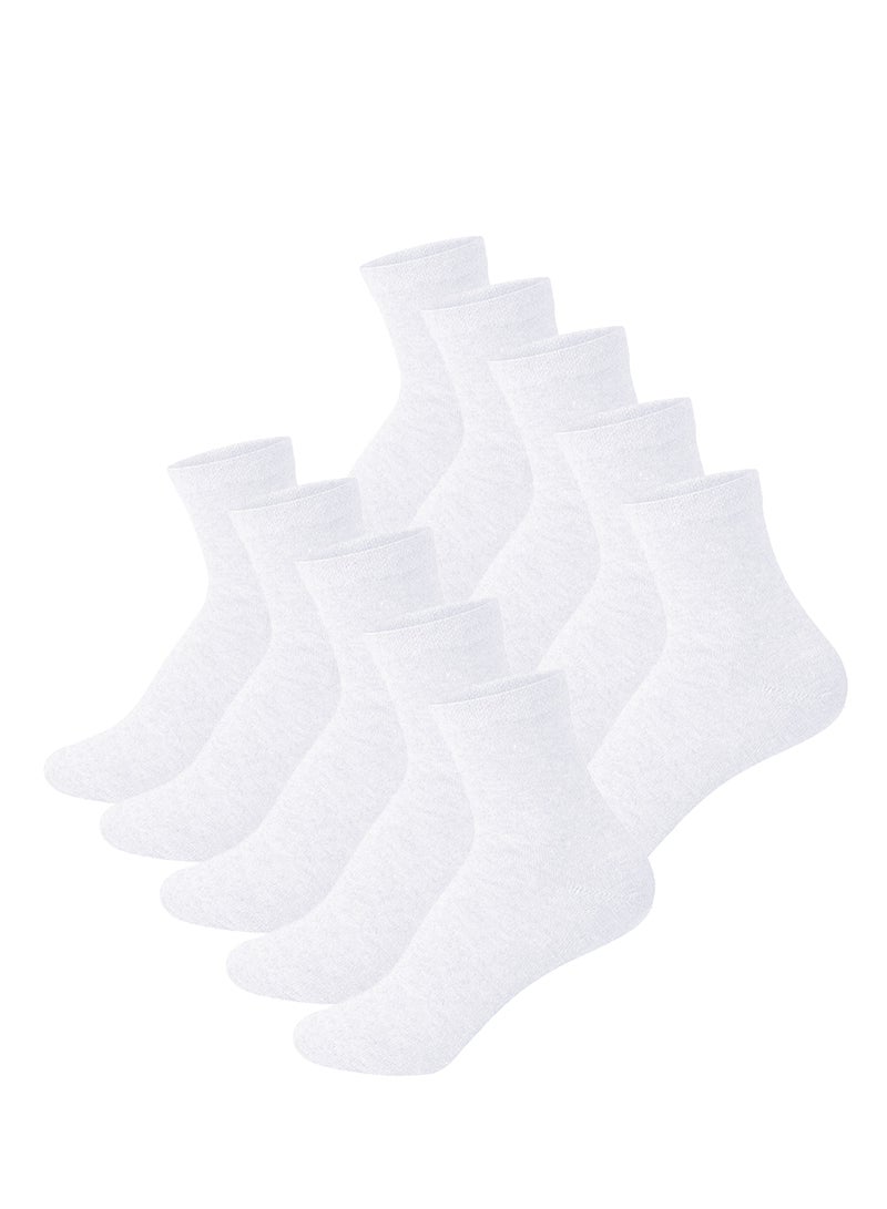 مزاجك جوارب MIZAJIC للرجال، 10 أزواج (متوسطة)، جوارب رياضية ناعمة قابلة للتنفس، مقاومة للرطوبة والرائحة، مناسبة للعمل والارتداء غير الرسمي، جوارب مريحة - Image 1