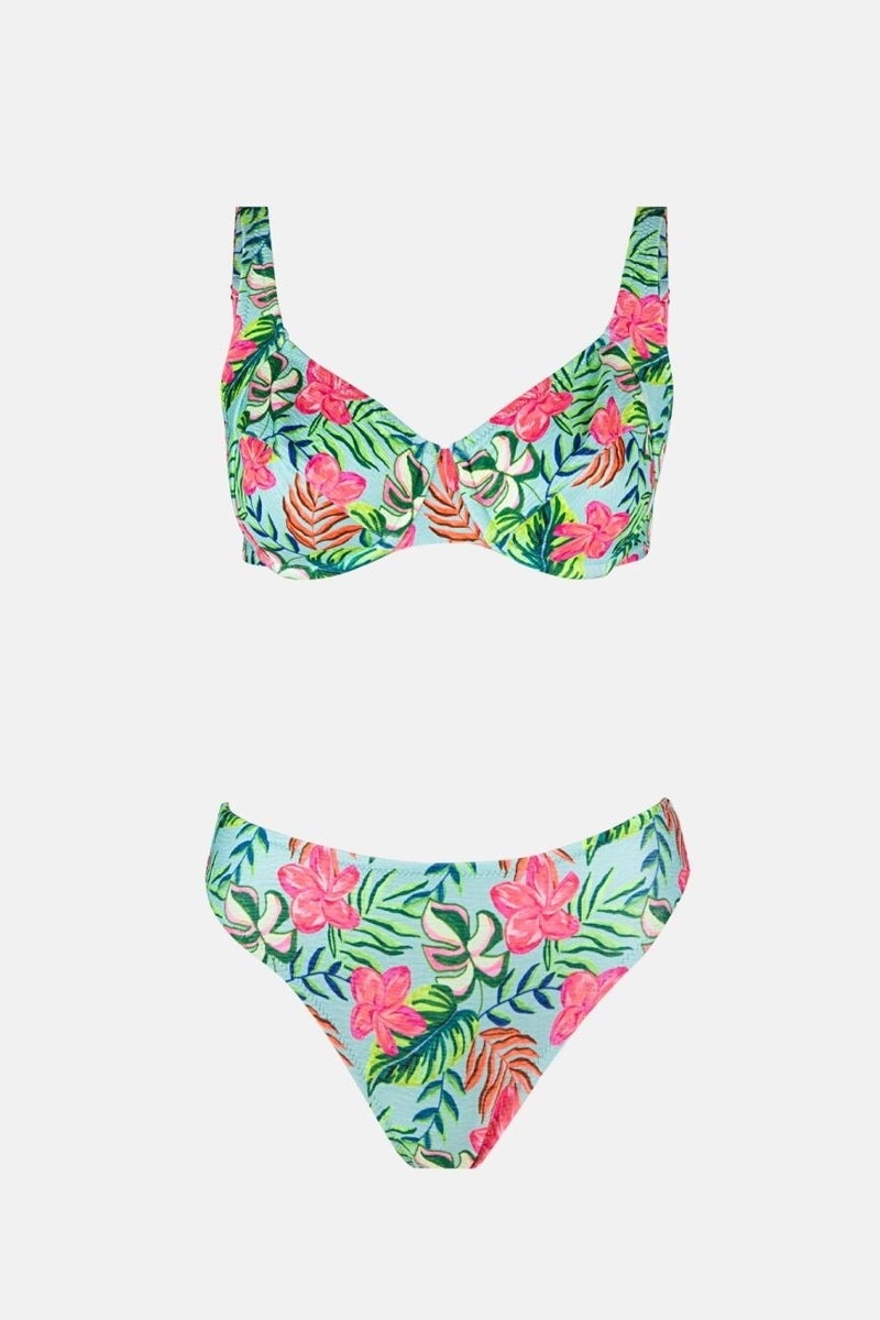 Ayyıldız 40628 Green Patterned Minimizer Bikini Set  - Image 4