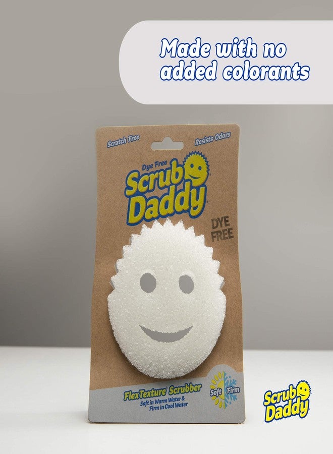 Scrub Daddy Sponge - Dye Free - Scratch-Free Scrubber for Dishes and Home, Odor Resistant, Soft in Warm Water, Firm in Cold, Deep Cleaning, Dishwasher Safe, Multi-use, 1ct (2 pack) - Image 2