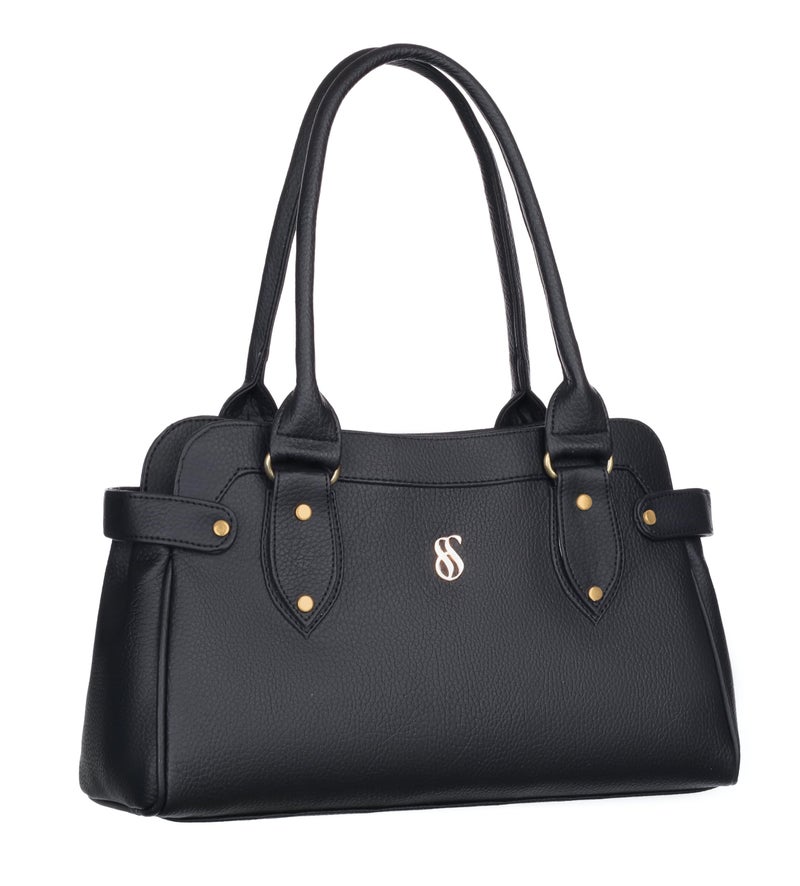 Fostelo Women's Jessy Stylish Satchel Tote Handbag for Women | Ladies Purse | Stylish Shoulder Bag | Gift For Women | Black - Image 1