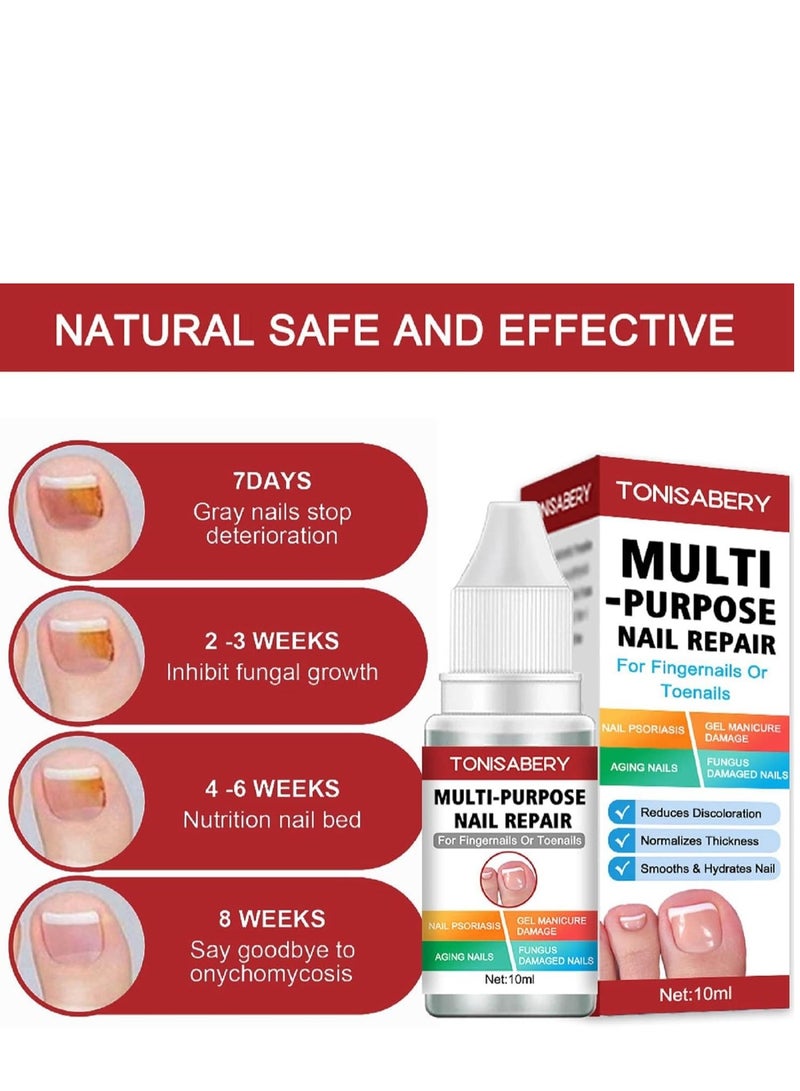 تونيزابري علاج فطر أظافر القدم بقوة إضافية ، حل فعال للأظافر الفطرية والناشبة ، إصلاح الأظافر للتالفة والمكسورة 10 مل - Image 5