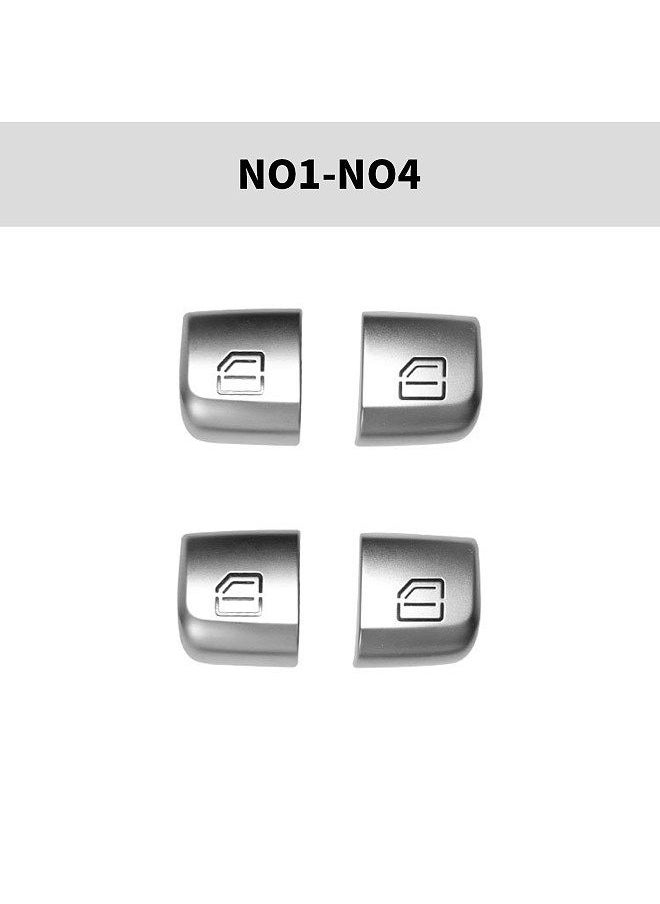 Generic - Window Switch Button Covers Replacement For Mercedes Benz C GLC Class W205 W213 2015-2023,W253 GLC Class 2016-2022, Window Control Power Push Button Cover - Image 1