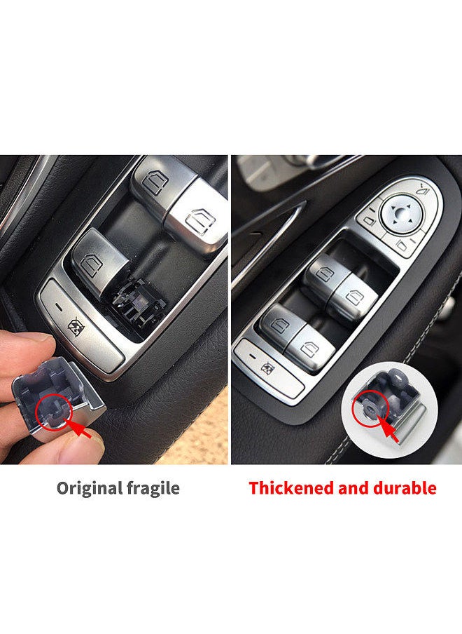 Generic - Window Switch Button Covers Replacement For Mercedes Benz C GLC Class W205 W213 2015-2023,W253 GLC Class 2016-2022, Window Control Power Push Button Cover - Image 1