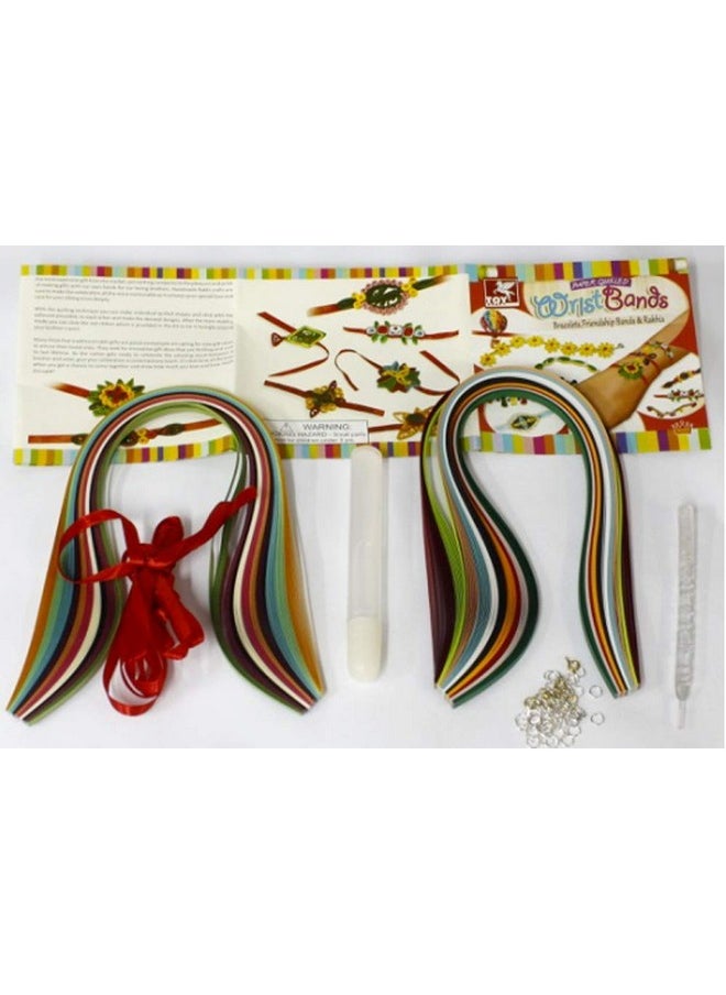 ToyKraft - Toy Kraft Paper Quilling - Wrist Bands, Multi Color - Image 1