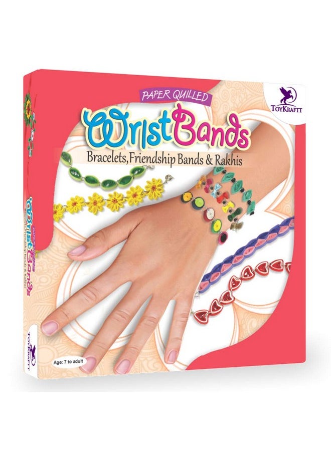 ToyKraft - Toy Kraft Paper Quilling - Wrist Bands, Multi Color - Image 1