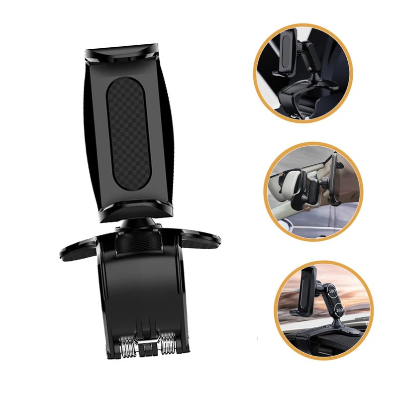 Universal Car Phone Holder Dashboard Mount Black Easy Installation Scratch Resistant Design - Image 5