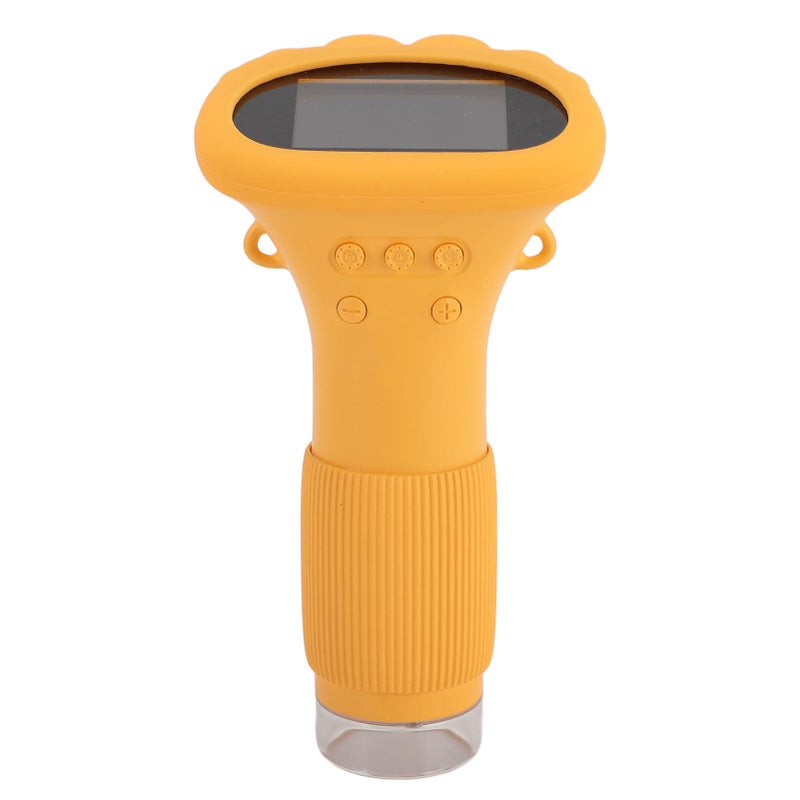 Portable Digital Microscope For Kids With 2 Inch Screen 1000X Magnification 8 LED Lights Yellow - Image 5