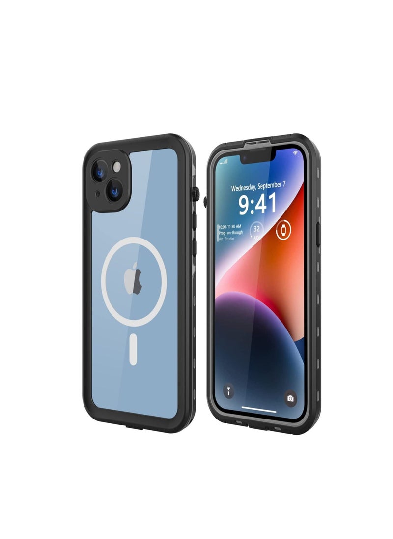 Generic Waterproof Case for iPhone 14 Plus (6.7") with MagSafe Snowproof,Dustproof and Shockproof, IP68 Certified Full Body Protection Fully Sealed Underwater Cover for iPhone 14 plus  - Image 1