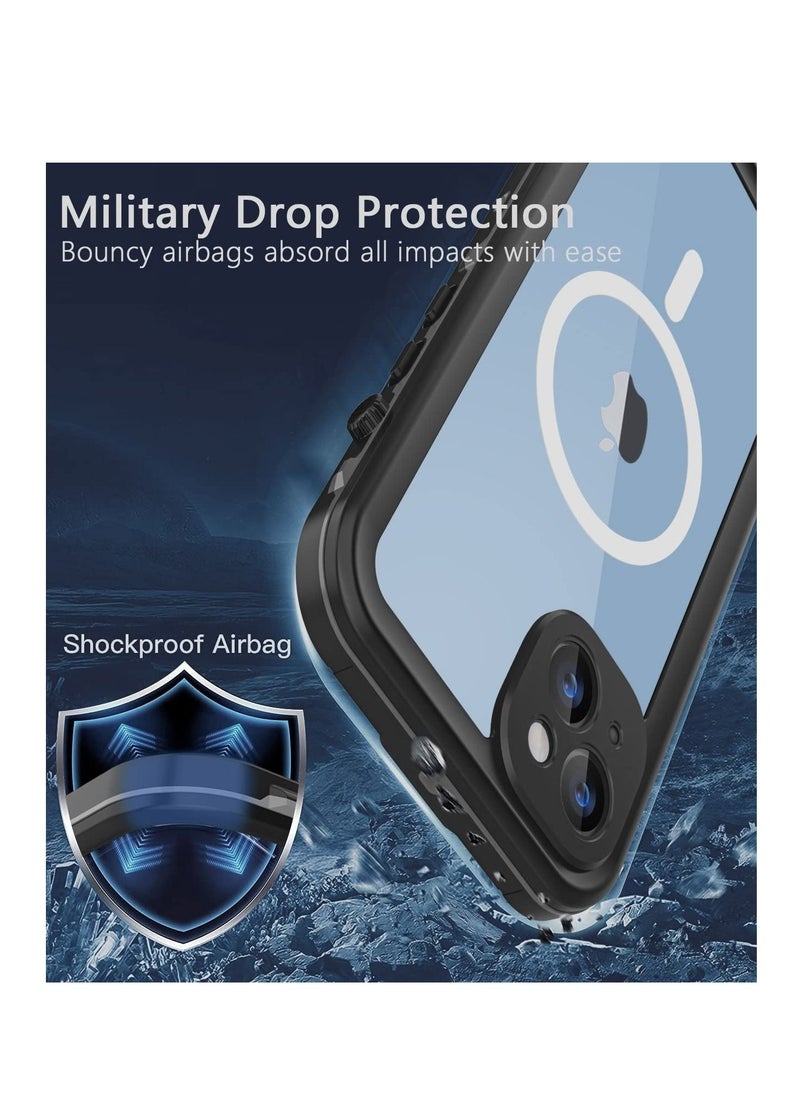 Generic Waterproof Case for iPhone 14 Plus (6.7") with MagSafe Snowproof,Dustproof and Shockproof, IP68 Certified Full Body Protection Fully Sealed Underwater Cover for iPhone 14 plus  - Image 4