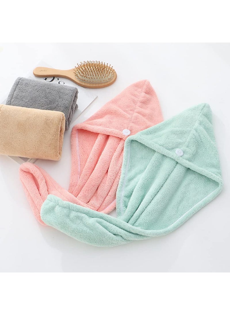 Generic Ultra Absorbent Hair Drying Towel Twist Hair Drying Cap Soft QuickDry Hair Wrap 2  - Image 3