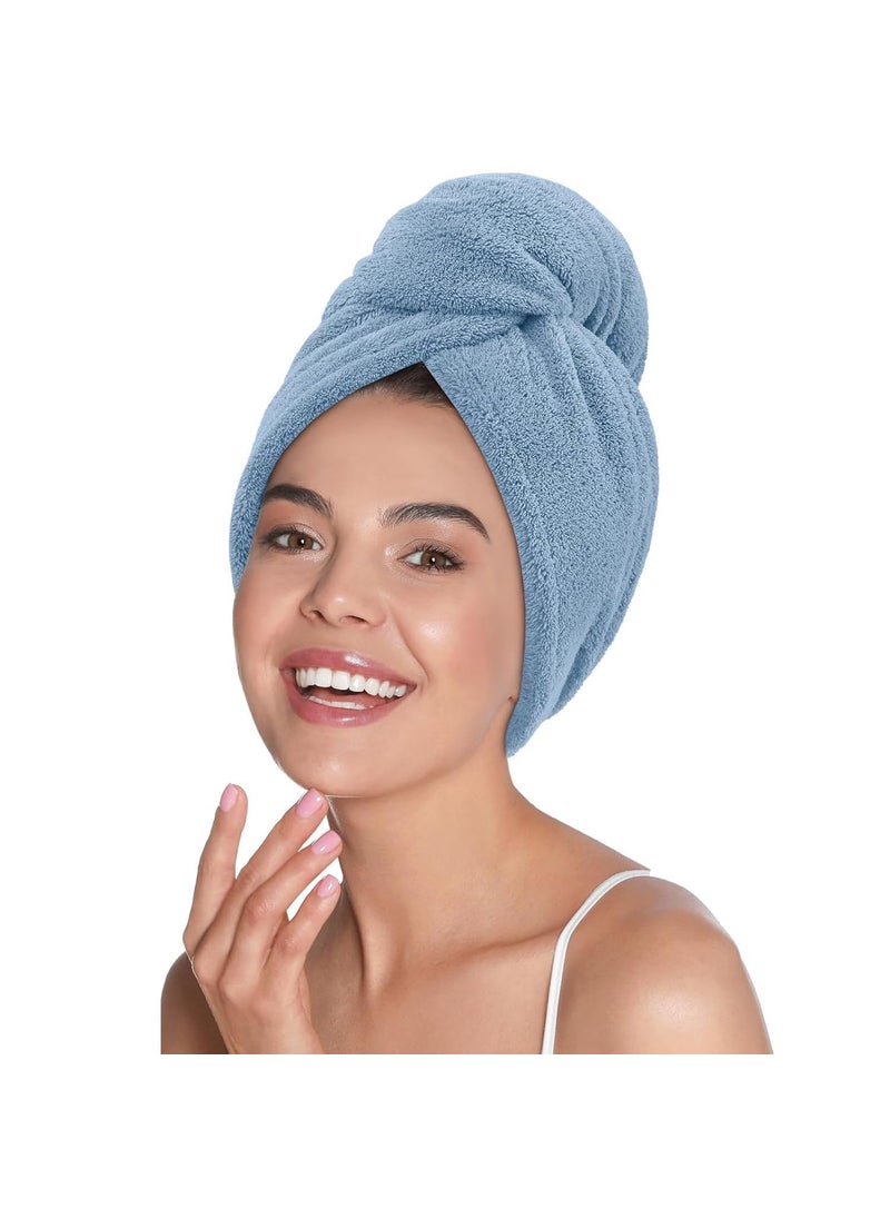 Generic Ultra Absorbent Hair Drying Towel Twist Hair Drying Cap Soft QuickDry Hair Wrap 2  - Image 4