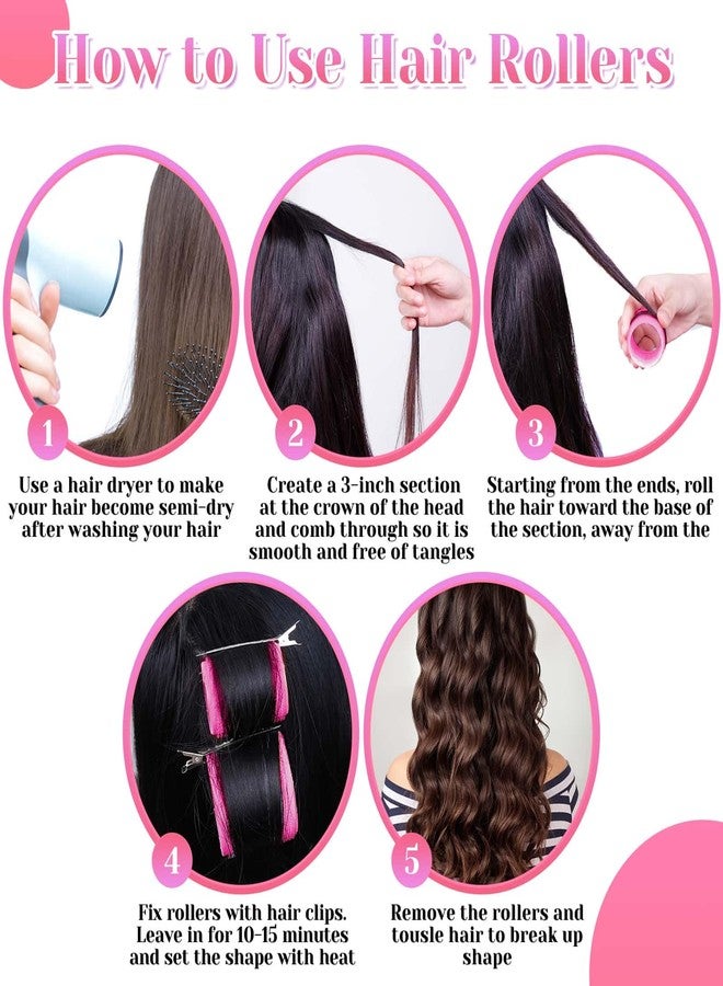 VIVIAN Hair Rollers, Small 6 Pcs Set Hairdressing Curlers, Hair Curlers Sets, DIY Curly Hairstyle, Colors May Vary - Image 2