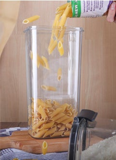 Phoenix Acrylic Refrigerator Food Container,Food box Set of 7 Pieces with Airtight Lock - Clear Silicone Sides - Different Capacities (2 - 400ml Jar - 1000ml Jar - 1300ml Can - 2 1700ml Jar - 2800ml Jar)  - Image 2