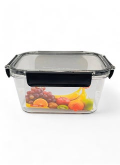 Phoenix Acrylic Refrigerator Food Container,Food box Set of 7 Pieces with Airtight Lock - Clear Silicone Sides - Different Capacities (2 - 400ml Jar - 1000ml Jar - 1300ml Can - 2 1700ml Jar - 2800ml Jar)  - Image 4