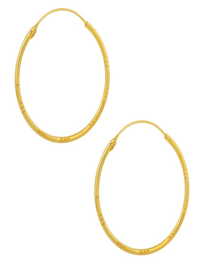 Superstore18 Brass Gold plated Hoop Earrings for Women & Girls fashion jewellery (SST6476ERRM) - Image 1