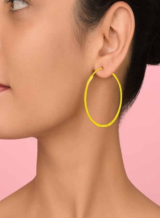 Superstore18 Brass Gold plated Hoop Earrings for Women & Girls fashion jewellery (SST6476ERRM) - Image 2