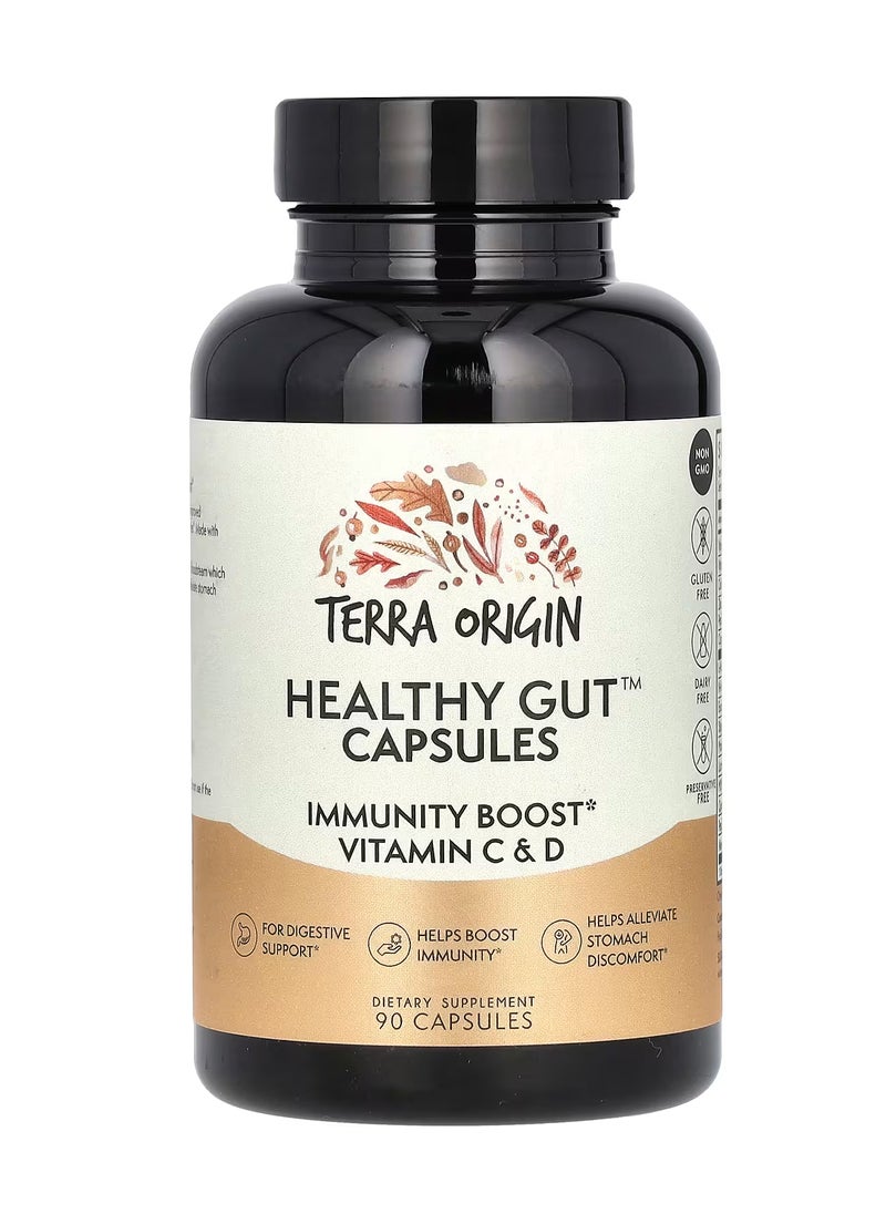 Terra Origin Healthy Gut Capsules, 90 Capsules