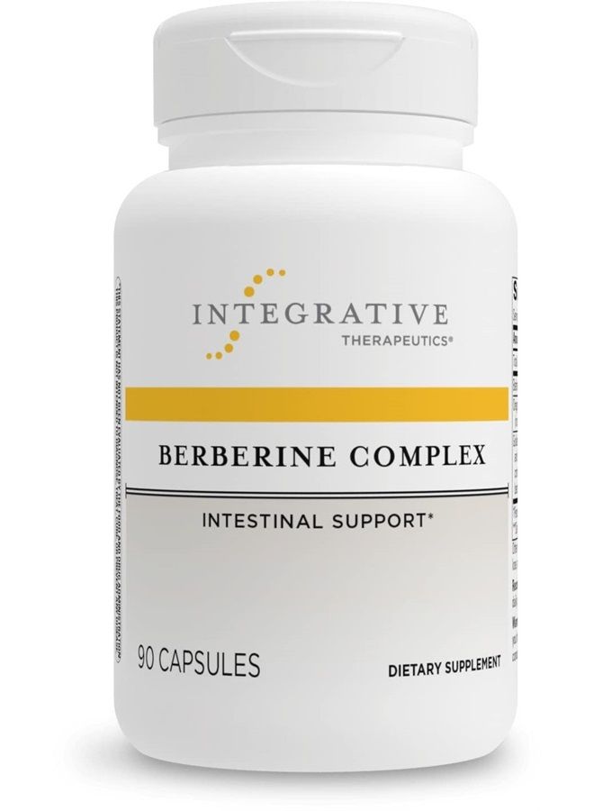 Integrative Therapeutics مركب البربرين - مكمل البربرين مع مستخلص العنب الأوريغوني وجذر الذهب - مكمل نباتي - 90 كبسولة - Image 1