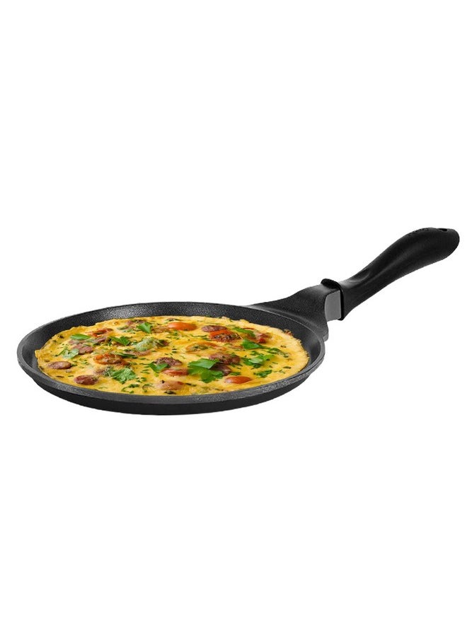 pigeon Pigeon by Stovekraft Wonder cast Aluminium Flat Tawa (Black, 27cm)  - Image 2