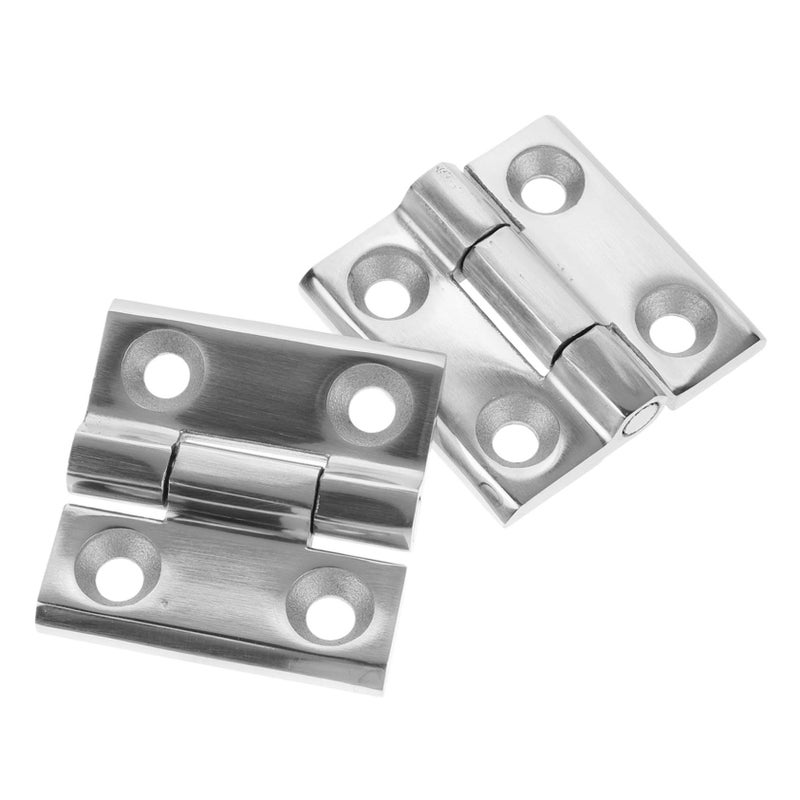 2pcs 4x4x0.5cm Stainless Steel Heavy Duty Flip Hinge for Boat Cabin Hatch Doors - Image 2