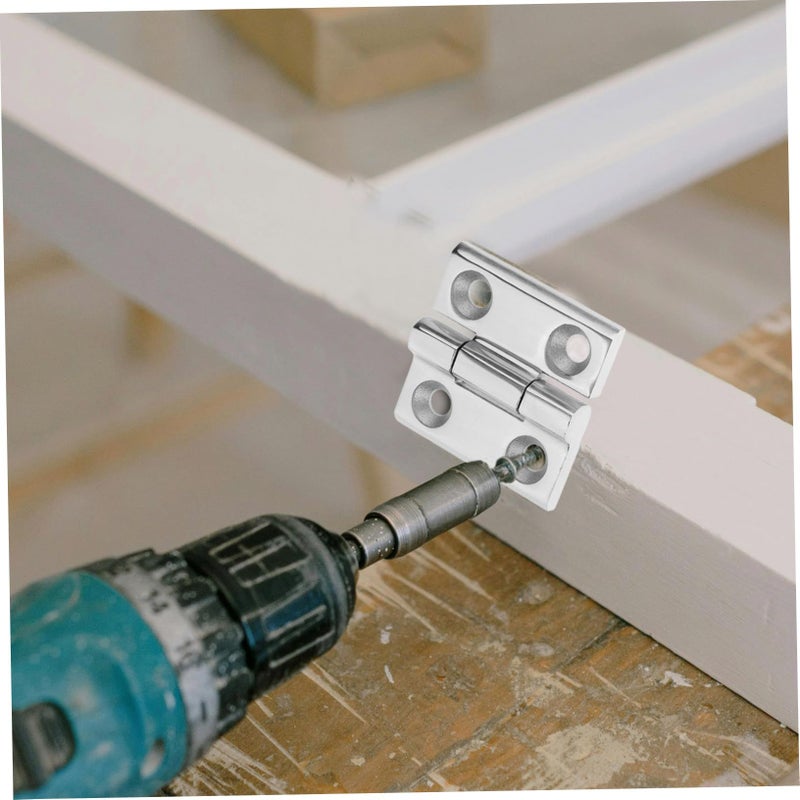2pcs 4x4x0.5cm Stainless Steel Heavy Duty Flip Hinge for Boat Cabin Hatch Doors - Image 5