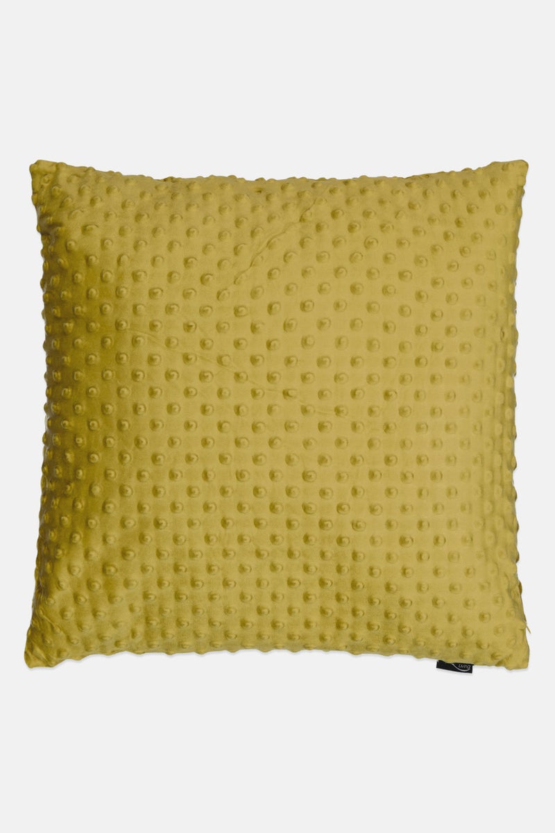 Unique Living Square Textured Removable Cover Cushion, Moss Green  - Image 2