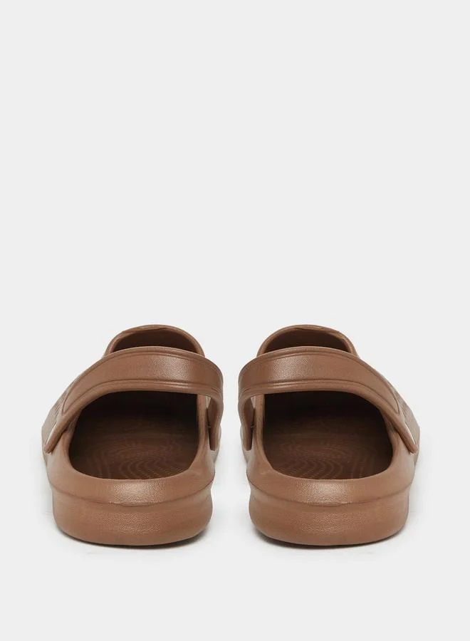 Take Two Take Two Solid Heel Strap Slip On Clogs