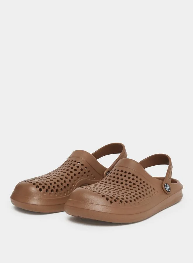 Take Two Take Two Solid Heel Strap Slip On Clogs