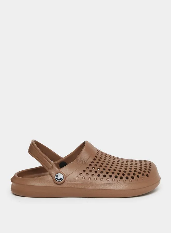 تايك تو Take Two Solid Heel Strap Slip On Clogs