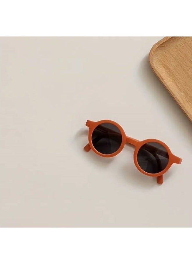 Generic - Kid's Sunglasses Fashion Round Sunglasses Toddler Sunglasses to Reduce Glare and UV Protection Folding Polarized Sunglasses Portable Sunglasses for Kids Boys Girls Beach Outdoor Sports - Image 1