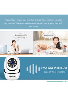 JORTAN JORTAN 1080P Baby Camera, Baby Monitoring, IP44, Two-Way Talking, Motion Detection, Motion Tracking, Color Night Vision, 360° / 90° PTZ control, Indoor Security Camera., Baby Camera  - Image 4