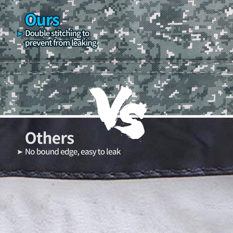 iCOVER Trailerable Boat Cover- 20'-23' 800D Water Proof Heavy Duty, Fits V-Hull, Fish&Ski, Pro-Style, Fishing, Utiltiy, Runabout, Bass Boats, up to 20ft-23ft Long X 100" Wide - Image 4