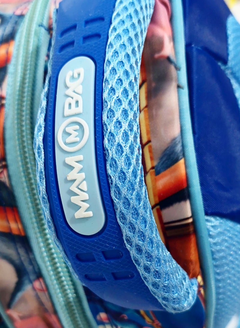 MAM Wide original Ratatouille Disney trendy school baded multizips bag backpack - Image 5