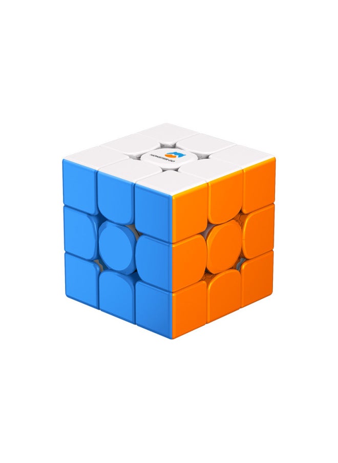 Generic - GANCUBE MG3 Moe Engraving Standard Magnetic EDU Edition Third-order Color Rubik's Cube Mirror Oblique Pyramid Rubik's Cube-Color:MG Magic Ruler Premium Version (Red Orange) - Image 1