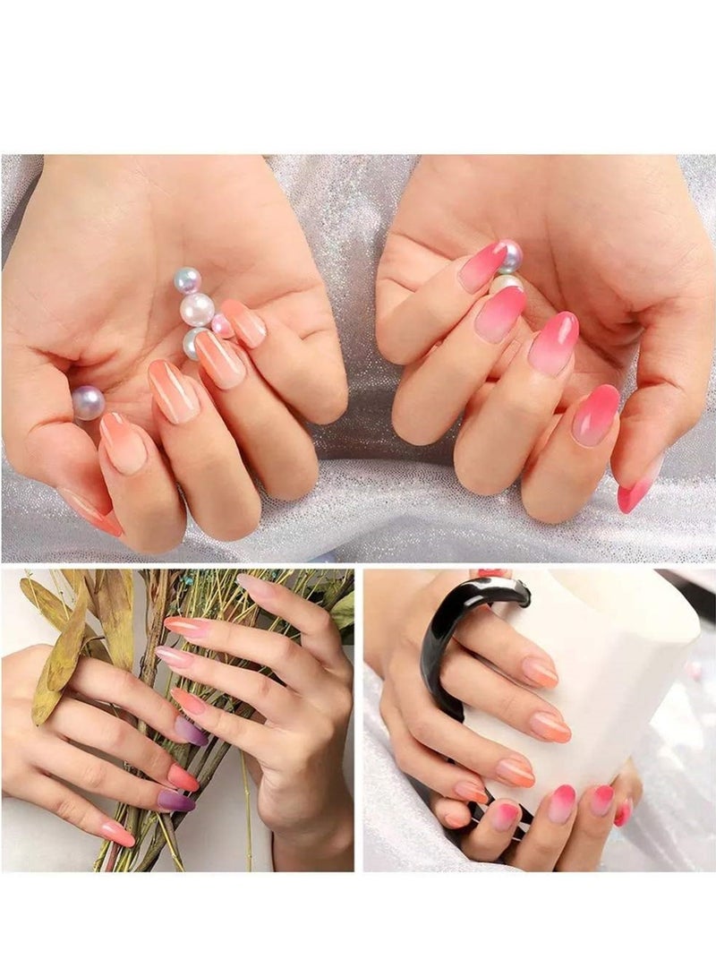 Captaintech Nail Extension Gel Kit with UV Light 3 Colors Poly Nail Gel Builder Glue 100 Nail Tips Perfect for Nail Art Beginners - Image 5