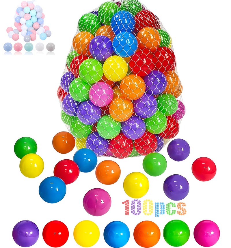 LANGXUN 50 100 200 Balls Soft Plastic Ball Pit Balls for Kids Gift for Baby Toddler Birthday Christmas Ball Pit Play Tent Baby Kiddie Pool Water Toys Party Decoration - Image 2