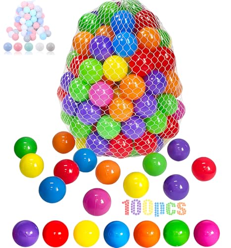 LANGXUN 50 100 200 Balls Soft Plastic Ball Pit Balls for Kids Gift for Baby Toddler Birthday Christmas Ball Pit Play Tent Baby Kiddie Pool Water Toys Party Decoration - Image 1