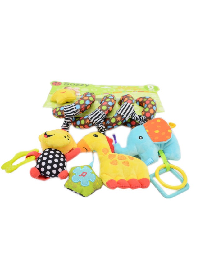 Supply Sozzy Baby Carriage Bed Winding Plush Toy Multi-functional Music Bed Winding With BB Bed Bell-Color:A Family Of Three Monkeys - Image 5