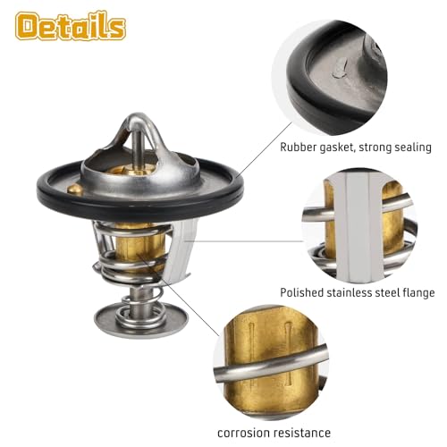 YIUIY Engine Thermostat Replaces 90916-03129 90916-A3003 Compatible with Toyota Tacoma Tundra Camry 4Runner RAV4 Corolla Avalon Highlander | Lexus ES300 ES330 GS300 IS300 LS400 RX300 RX330 | Scion tC - Image 2