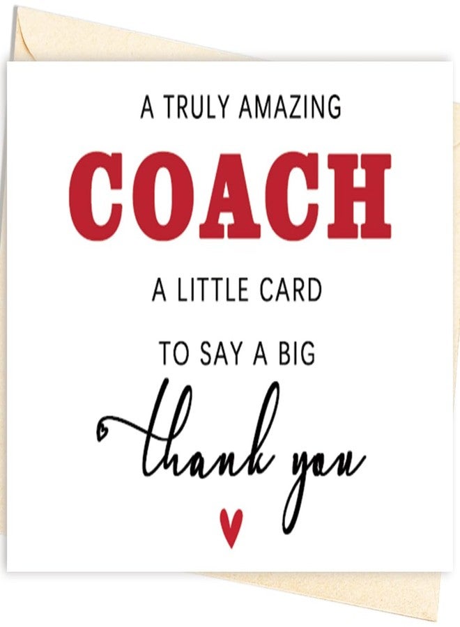 Londue Thank You Coach Card Set 6 Pack 350GSM – Coach Appreciation Gifts for Men Women, Sports Team End of Season Thank You, Perfect for Basketball Soccer Volleyball Baseball Wrestling Gymnastics Coaches Gifts - Image 1