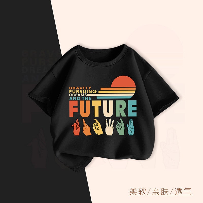 Boys Summer T-Shirt Style Kidsren'S Summer Cool Short-Sleeved Baby Thin Summer Boy Tops - Image 5