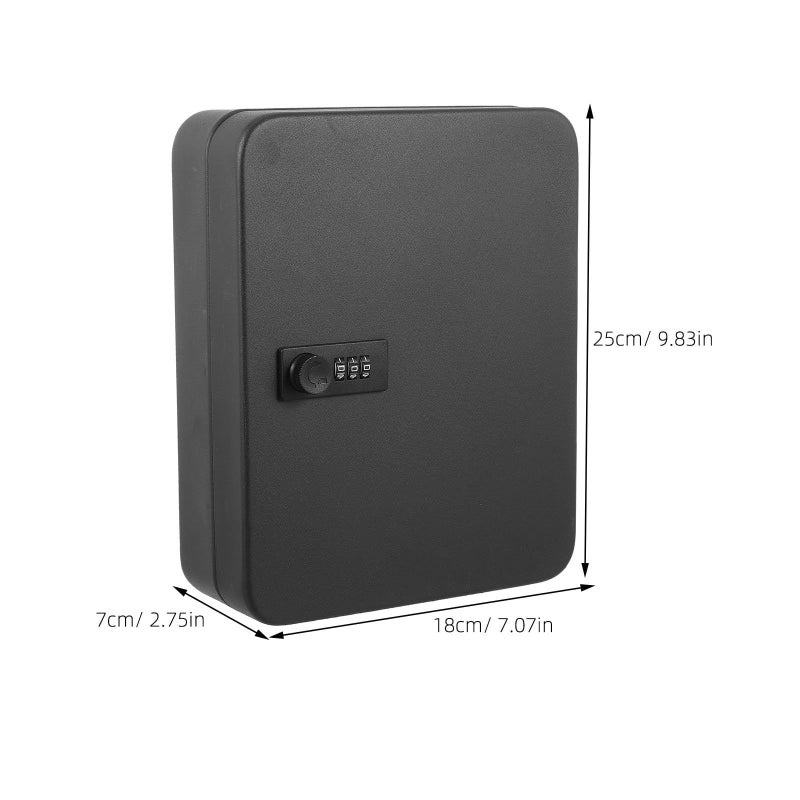 48 Slot Wall Mounted Key Cabinet Lock Box with Combination Code for Household and Office - Image 4