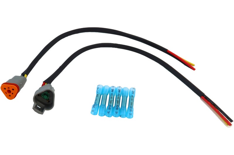 MITOB DT Connector Pigtail Cable 3pin Male and Female 1ft/30cm (3 Pin) Black - Image 2