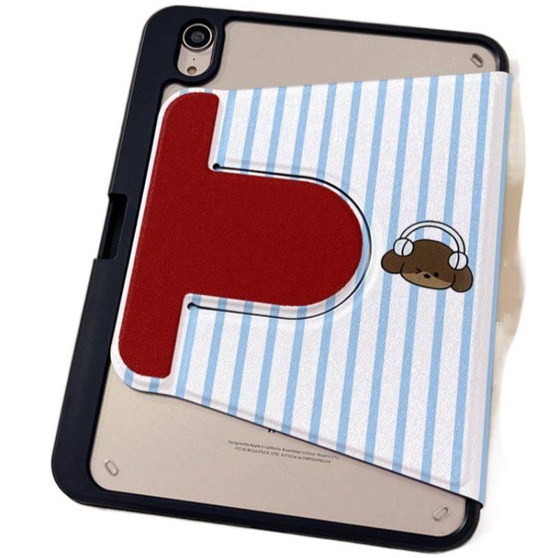 DGG Black Rotating iPad Case Compatible with iPad Air with Pencil Holder - Image 3