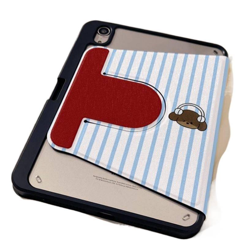 DGG Black Rotating iPad Case Compatible with iPad Air with Pencil Holder - Image 2