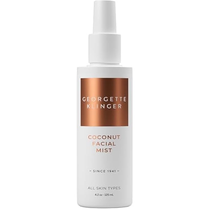 Georgette Klinger Coconut Facial Mist - Hydrating, Long-Lasting Makeup Setting Spray with Moisturizing Antioxidants for Dewy Matte Face, Protects and Plumps Dehydrated Skin - 4.2 oz - Image 1