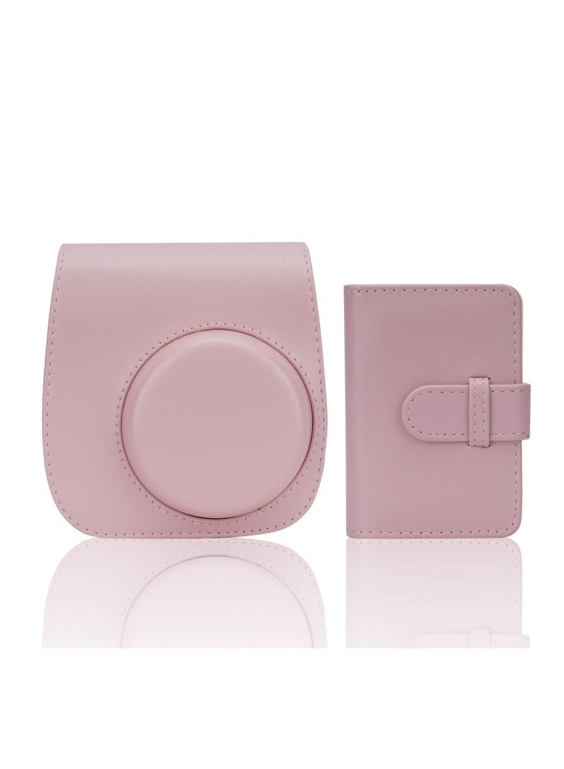 Captaintech Instant Camera Case Compatible with for Fujifilm Instax Mini 11 9 8 8+ PU Leather Bag with Pocket and Adjustable Shoulder Strap Photo Album - Image 1